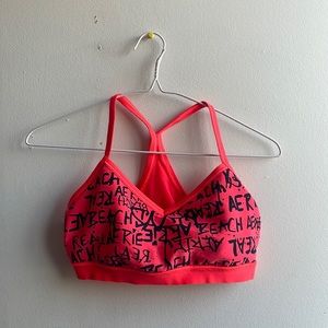 Pink Sports Bra Size M